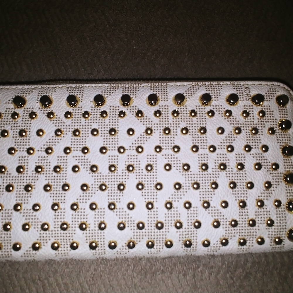 Michael Kors gold studded wallet